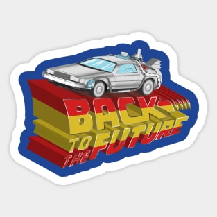 Back To The Future Delorean Sticker